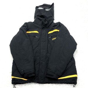 Acerbis Mammoth Motorcycle Zip Up Jacket Black Yellow, With Liner Size M